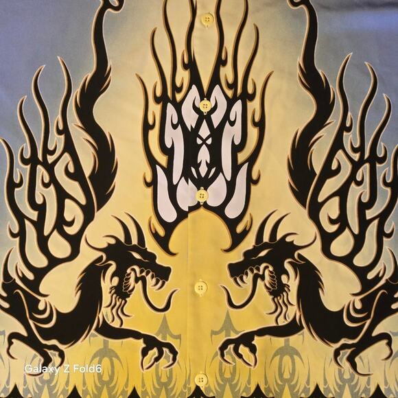 Blue and black dragons Harbor Bay butoon down size 3x - Picture 6 of 7